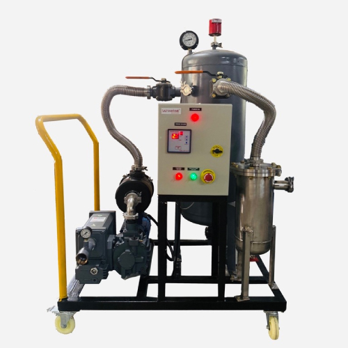 Industrial UHV and High Vacuum Pumping System with Buffer Tank, Condenser, and PLC Control Panel