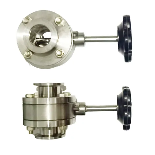 Butterfly valves for controlling flow in high and ultra-high vacuum systems
