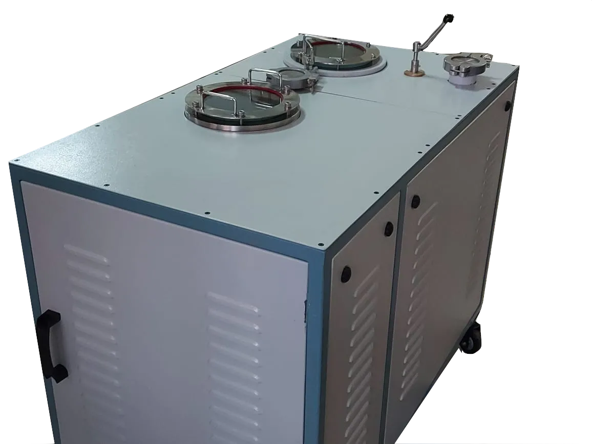 High-vacuum oil filling station model 2 for precise vacuum pump maintenance - Ultrahigh Vacuum Solutions LLP