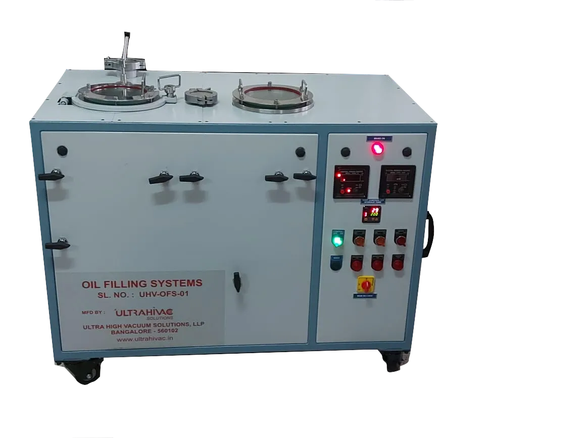 High-vacuum oil filling station for industrial and research vacuum pumps - Ultrahigh Vacuum Solutions LLP