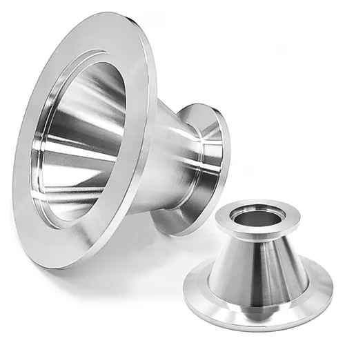 KF to KF reducer fittings for vacuum flange size conversion - Ultrahigh Vacuum Solutions LLP