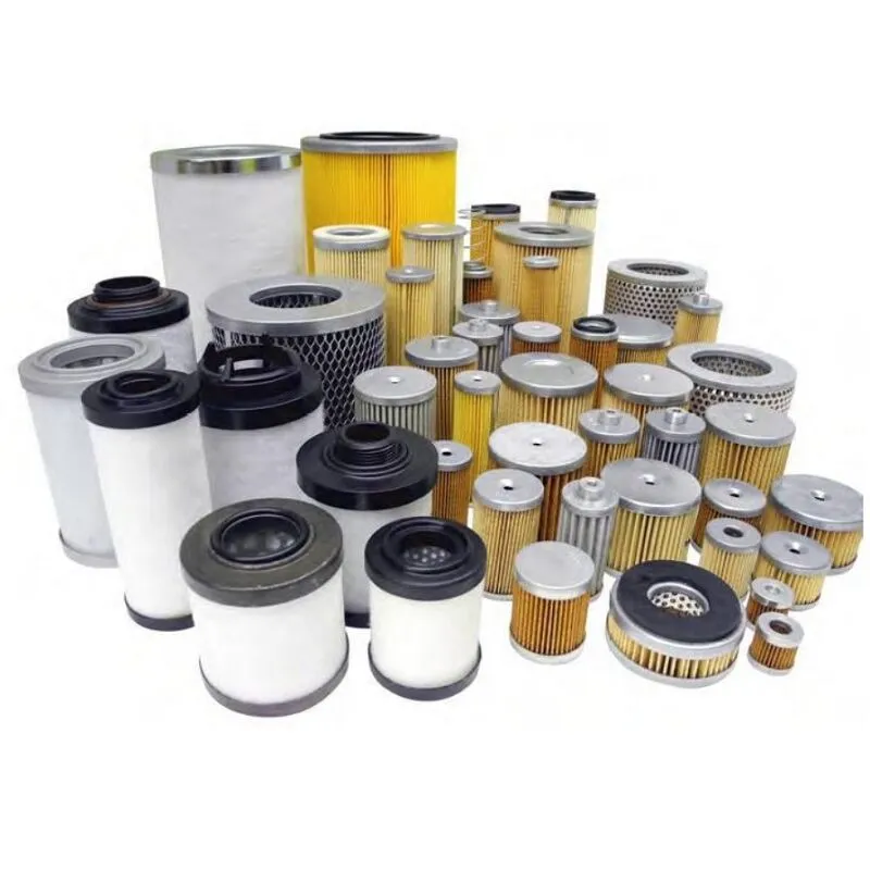 Oil filter elements for maintaining cleanliness and efficiency in vacuum pump oil systems