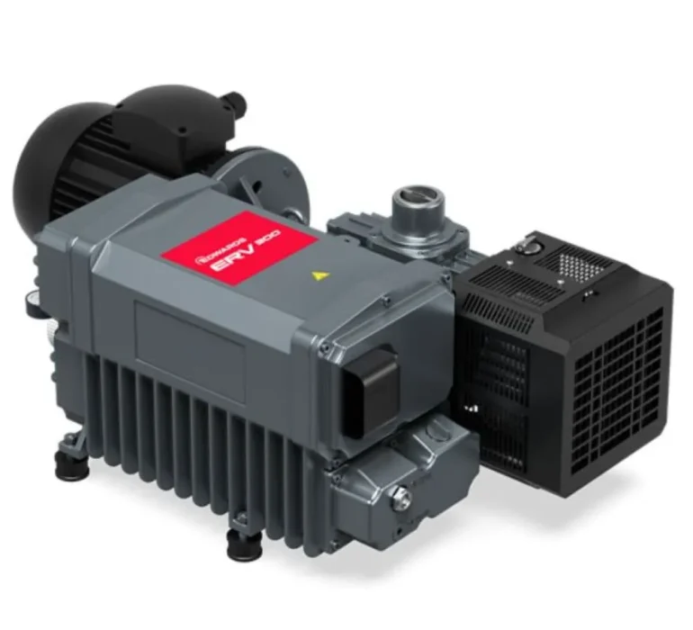 Single stage rotary vane vacuum pump by Ultrahivac designed for smooth and efficient vacuum generation.