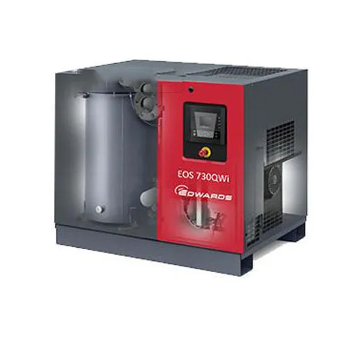 Ultrahivac rotary screw vacuum pump installed in an industrial setup for continuous large-scale vacuum applications.