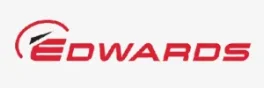Edwards Vacuum logo, pioneering manufacturer of vacuum pumps and abatement solutions, part of Atlas Copco Group
